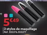 3 Stylos De Maquillage offre à 5,49€ sur Gifi