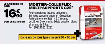 TOUS - Mortier-Colle Flex Multi-Supports C2e offre à 16,9€ sur Brico Dépôt