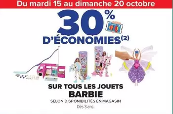 TOUS - Jouets Barbie offre sur Carrefour Contact