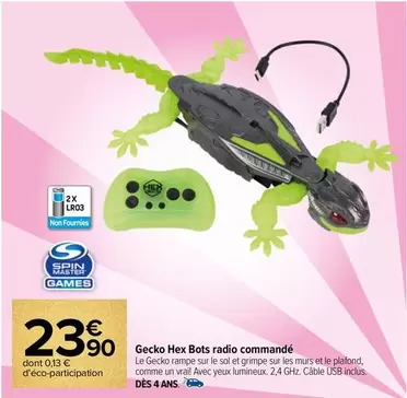 Vrai - Gecko Hex Bots Radio Commandé offre à 23,9€ sur Carrefour Contact