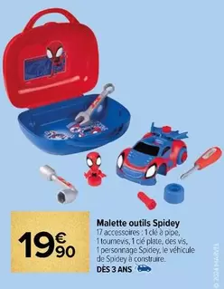 Malette Outils Spidey offre à 19,9€ sur Carrefour Contact