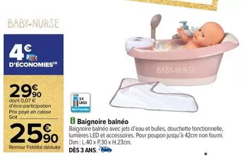 Dim - Baignoire Balnéo offre à 29,9€ sur Carrefour Contact