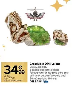 Grossmoss Dino Volant offre à 34,99€ sur Carrefour Contact