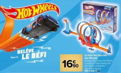 Hot Wheels - La Foie Des Boucles offre à 16,9€ sur Carrefour Contact