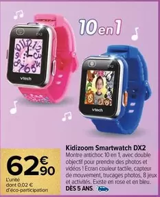 Vtech - Kidizoom Smartwatch Dx2 offre à 62,9€ sur Carrefour Contact