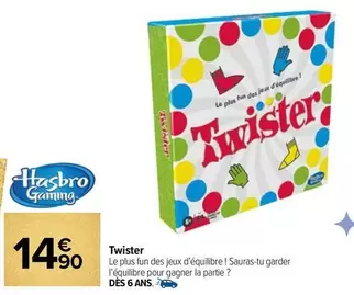 Hasbro - Twister offre à 14,9€ sur Carrefour Contact