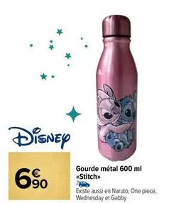 Disney - Stitch - Gourde Métal 600 Ml offre à 6,9€ sur Carrefour Contact