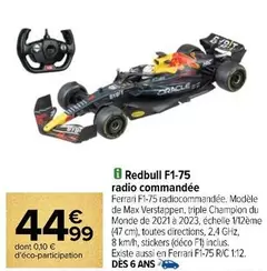 Redbull F1-75 Radio Commandée offre à 44,99€ sur Carrefour City