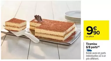 Tiramisu 6/8 Parts offre à 9,9€ sur Carrefour City