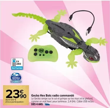 Vrai - Spin Master - Gecko Hex Bots Radio Commandé offre à 23,9€ sur Carrefour