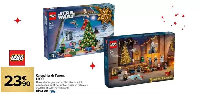 LEGO - Cajendrier De Favent offre à 23,9€ sur Carrefour