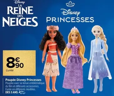 Disney - Poupee Princesses offre à 8,9€ sur Carrefour