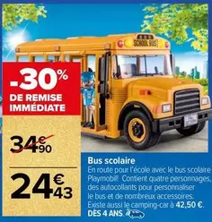 Playmobil - Bus Scolaire offre à 24,43€ sur Carrefour