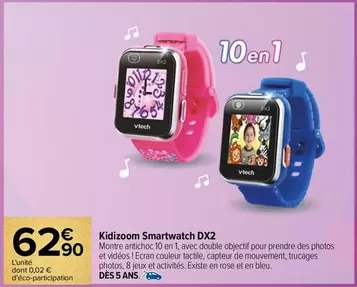 Vtech - Kidizoom Smartwatch Dx2 offre à 62,9€ sur Carrefour