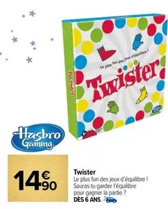 Hasbro - Twister offre à 14,9€ sur Carrefour