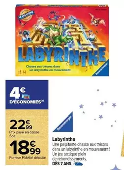 Ravensburger - Labyrinthe offre à 18,99€ sur Carrefour Drive