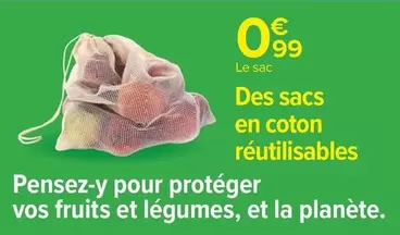 Des Sacs En Coton Réutilisables