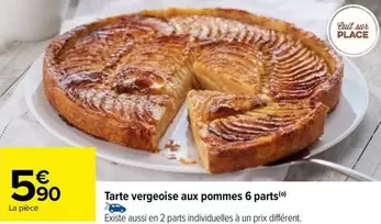 Tarte Vergeoise Aux Pommes 6 Parts