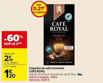 Café Royal - Capsules De Café Aromatisé