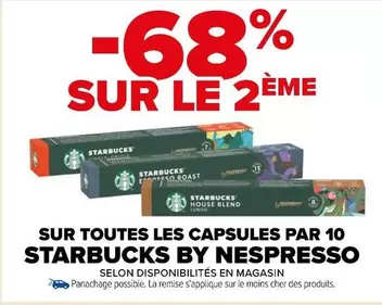 Starbucks - Sur Toutes Les Capsules Par 10