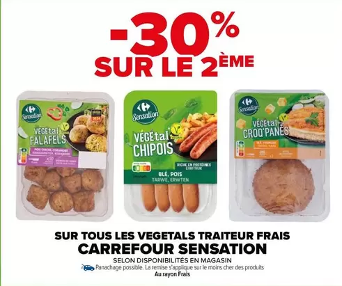 Carrefour - Traiteur Frais Sensation : Offres sur les Végétaux