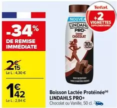 Tefal - Boisson Lactée Protéinée Lindahls Pro+