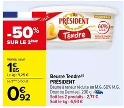 Président - Beurre Tendre