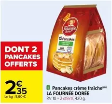 La fournée dorée - Pancakes Crème Fraîche