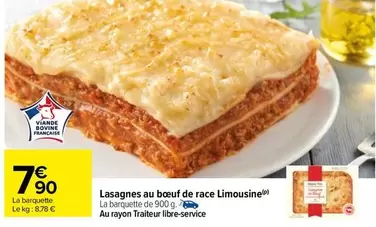 Lasagnes Au Bœuf De Race Limousine