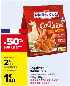 maître coq - coq'ailes