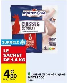 Maître Coq - Cuisses De Poulet Surgelées