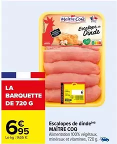 maître coq - escalopes de dinde