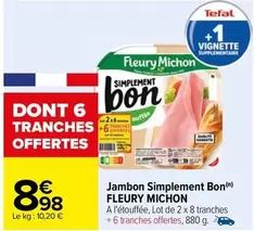 Fleury Michon - Jambon Simplement Bon