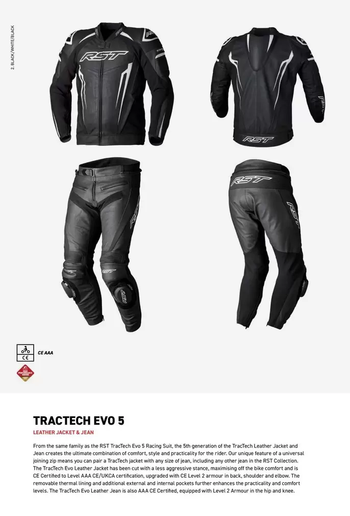 Tractech Evo 5 , Leather Jacket And Jean  offre sur Bihr