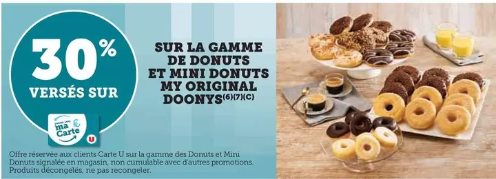 Doonys - Sur La Gamme De Donuts Et Mini Donuts My Original offre sur U Express