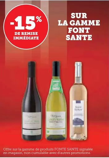 Font Sante - Sur La Gamme offre sur U Express