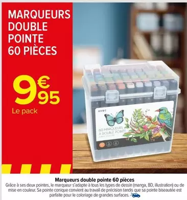 TOUS - Marqueurs Double Pointe 60 Pièces