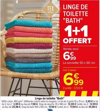 Tex - Linge De Toilette "bath"