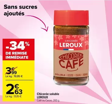 leroux - chicorée soluble