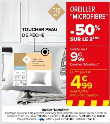 Tex -  Home - Oreiller "microfibre"