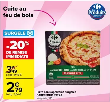 Carrefour - Pizza À La Napolitaine Surgelée