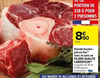 Carrefour - Pot Au Feu Viande Bovine Sans Os - Filière Qualité