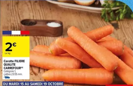 Carrefour - Carrotter Filière Qualité