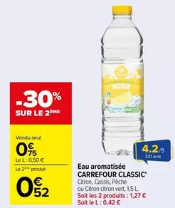 Carrefour - Eau Aromatisée Classic'