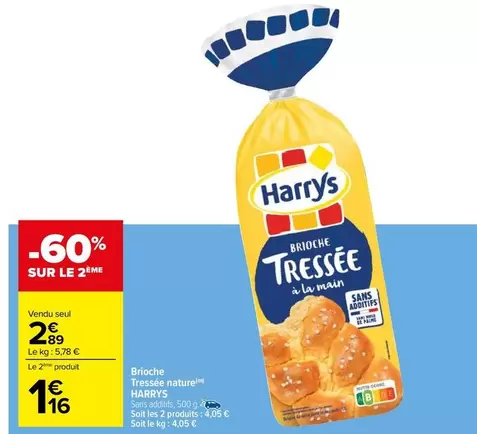 harry's - brioche tressee nature