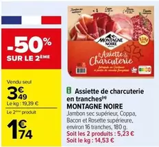 Montagne Noire - Assiette de Charcuterie en Tranches : une sélection savoureuse pour vos apéritifs