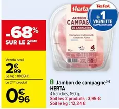 herta - jambon de campagne