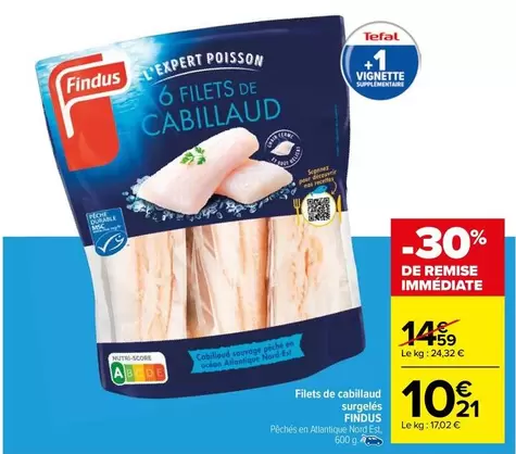 Findus - Filets De Cabillaud Surgelés