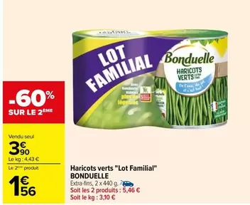 Bonduelle - Haricots Verts "Lot Familial"