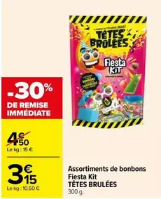 tetes brulees - assortiments de bonbons